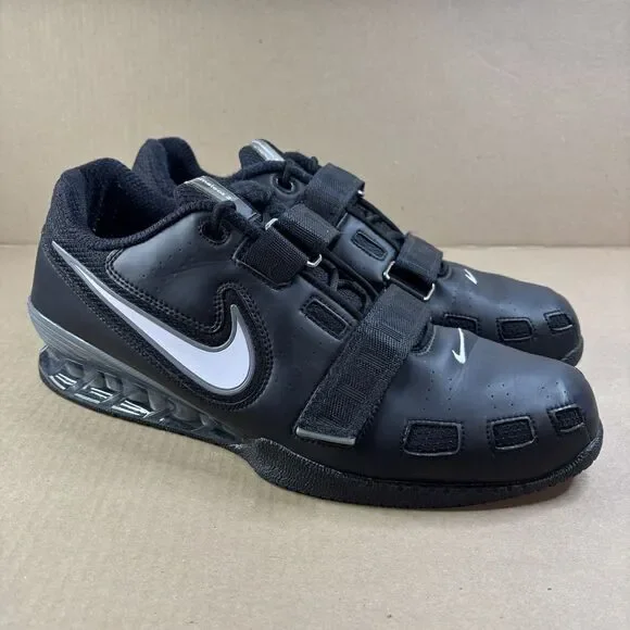 Nike Romaleos 2 Mens Size 14 Weightlifting Shoes Black White Grey 476927-010 - Picture 1 of 15